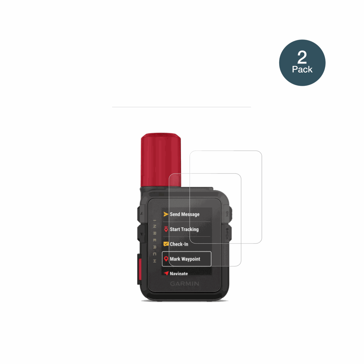 GarmininReach Mini 3 Plus mit aufgebrachter dipos Panzerfolie, die lästige Fingerabdrücke minimiert