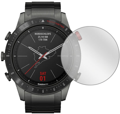 2x Schutzfolie klar für Garmin MARQ Driver Display-Schutzfolie