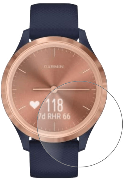 GarminVivomove 3s mit aufgebrachter dipos Panzerfolie, die lästige Fingerabdrücke minimiert