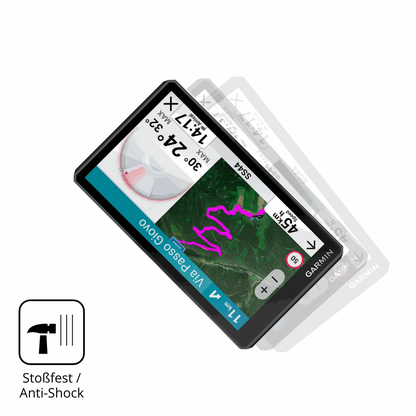Schutz gegen Kratzer auf dem Garmin zumo XT3 6 Zoll Glas durch Schlüssel, Stöße gegen die Tischkante oder Stürze