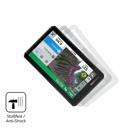 Schutz gegen Kratzer auf dem Garmin zumo XT Tread 5,5 Zoll Glas durch Schlüssel, Stöße gegen die Tischkante oder Stürze