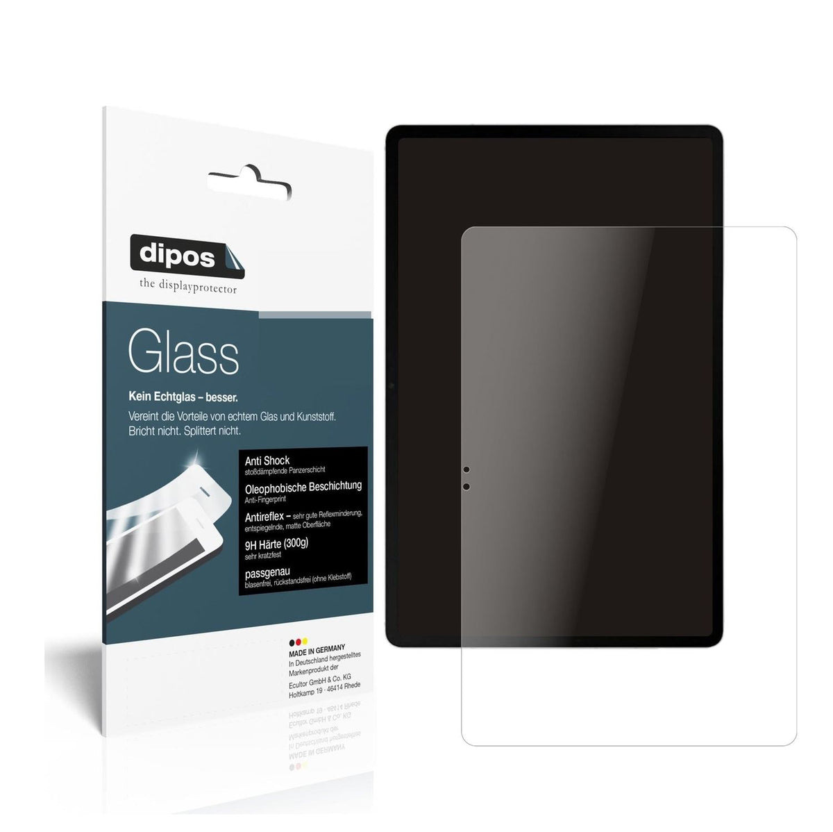 Screen Protector for Samsung Galaxy Tab S8 Plus matte Flexible Glass 9H dipos