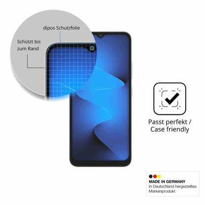Schutzglasfolie mit optimaler Passform, zur Verwendung mit Hüllen geeignet
