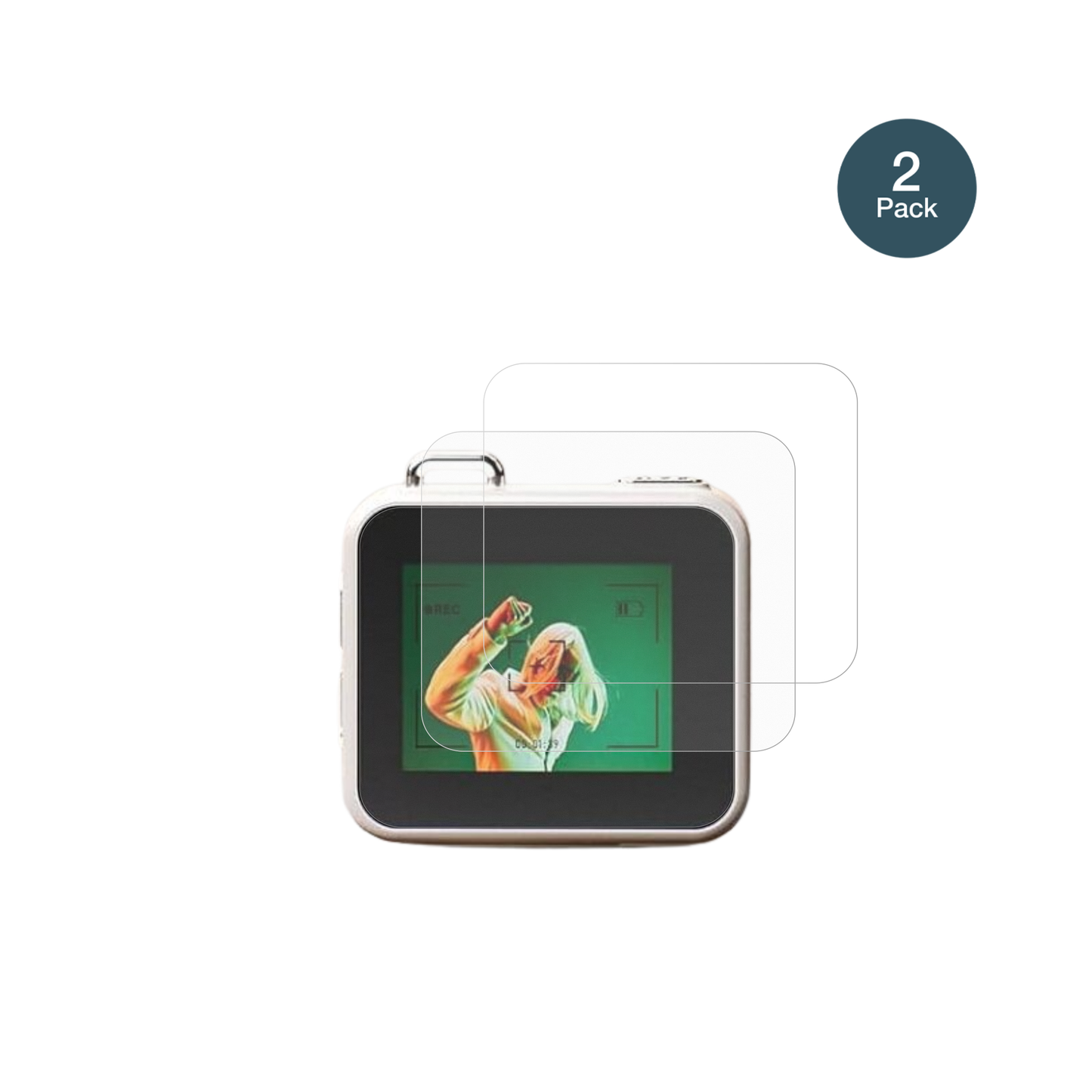 GetdoublerichCCD Mini Retro mit aufgebrachter dipos Panzerfolie, die lästige Fingerabdrücke minimiert
