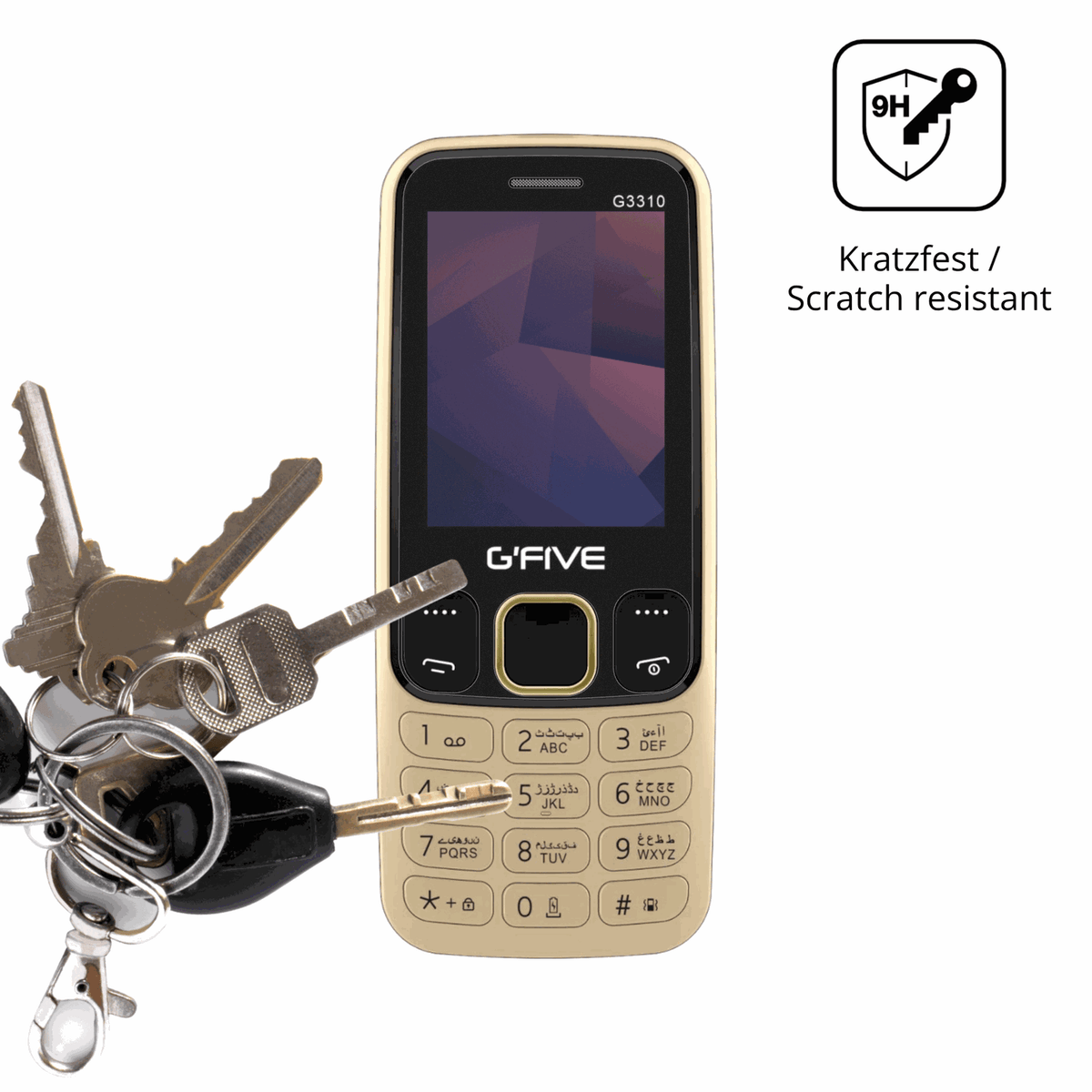 dipos Displayschutz für GFive G3310 New, mattierte Oberfläche, robuste Festigkeit und perfekte Passform