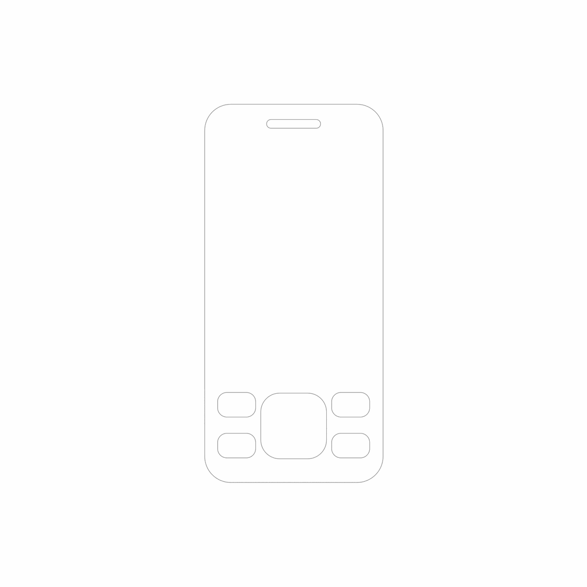 dipos Displayschutz für GFive G96, mattierte Oberfläche, geringe Dicke und perfekte Passform