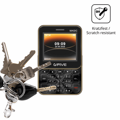 dipos Displayschutz für GFive Magic, mattierte Oberfläche, robuste Festigkeit und perfekte Passform