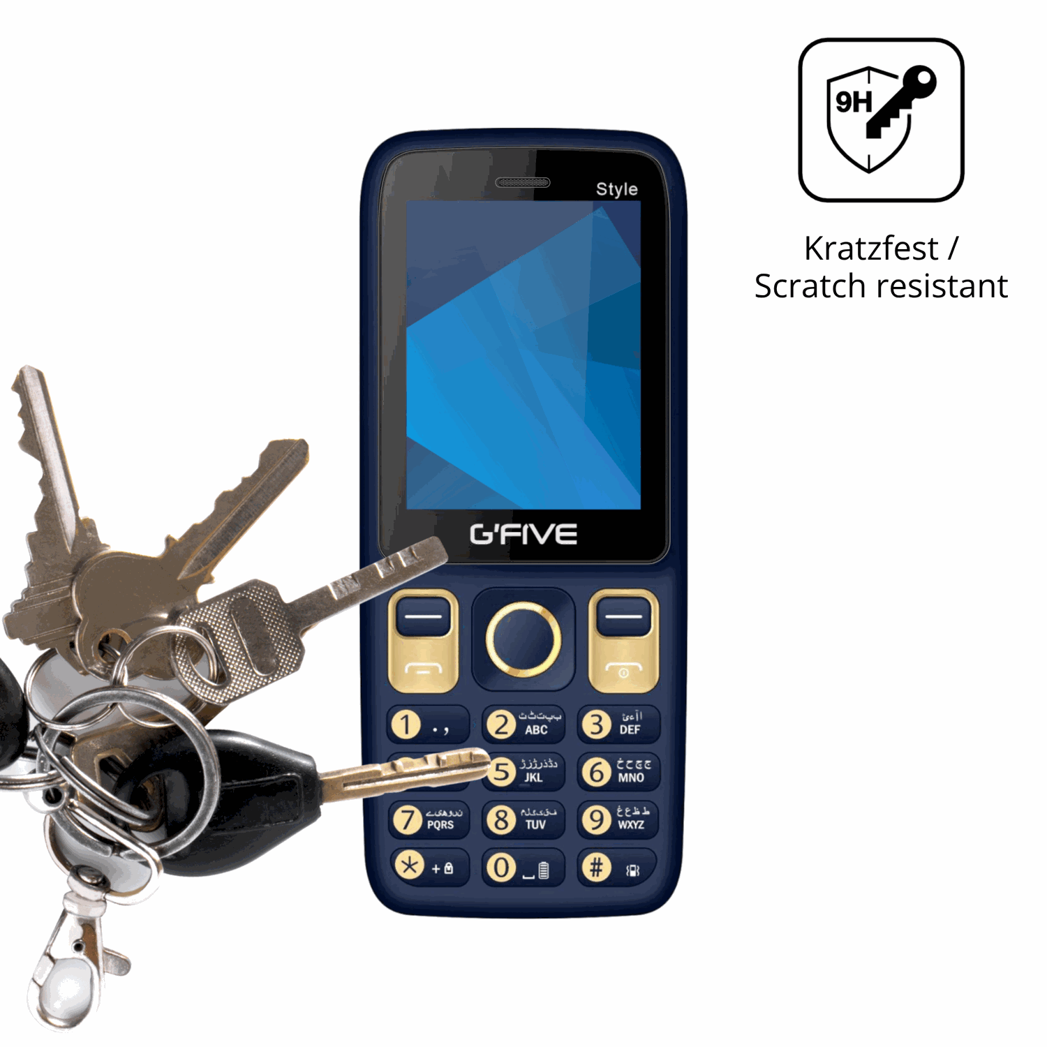 dipos Displayschutz für GFive Style New, transparente Oberfläche, perfekte Passform auch für die Rundungen