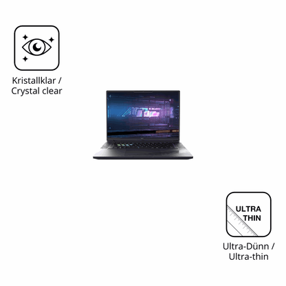 Dünne und klare Folie passend zugeschnitten für Gigabyte Aorus 16X 2024
