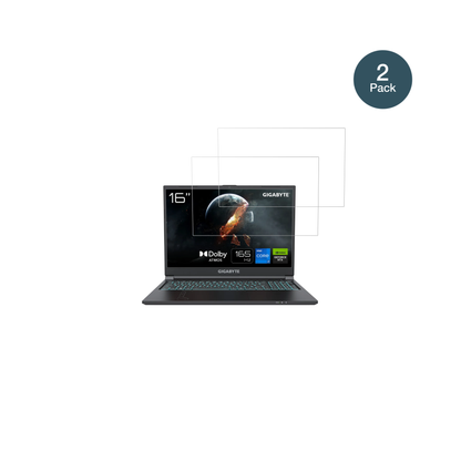 GigabyteG6 2023 mit aufgebrachter dipos Flex Schutzfolie, glasklare Darstellung ohne Einschränkungen