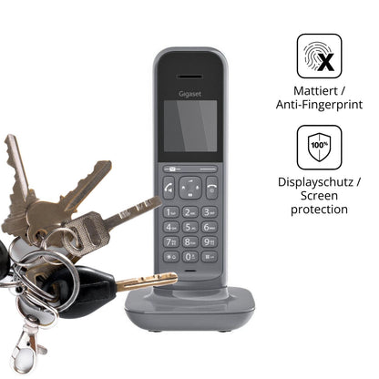 dipos Displayschutz für Gigaset CL390, mattierte Oberfläche, Blickschutzfilter und perfekter Passform