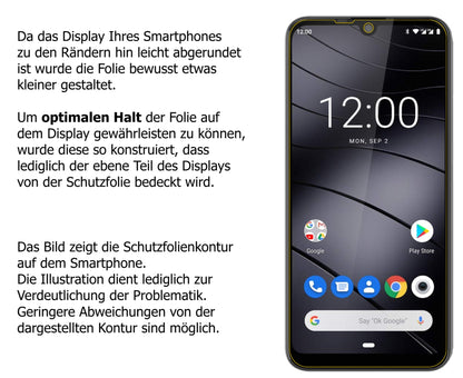 1x 9H Schutzfolie für Gigaset GS190 Panzerfolie