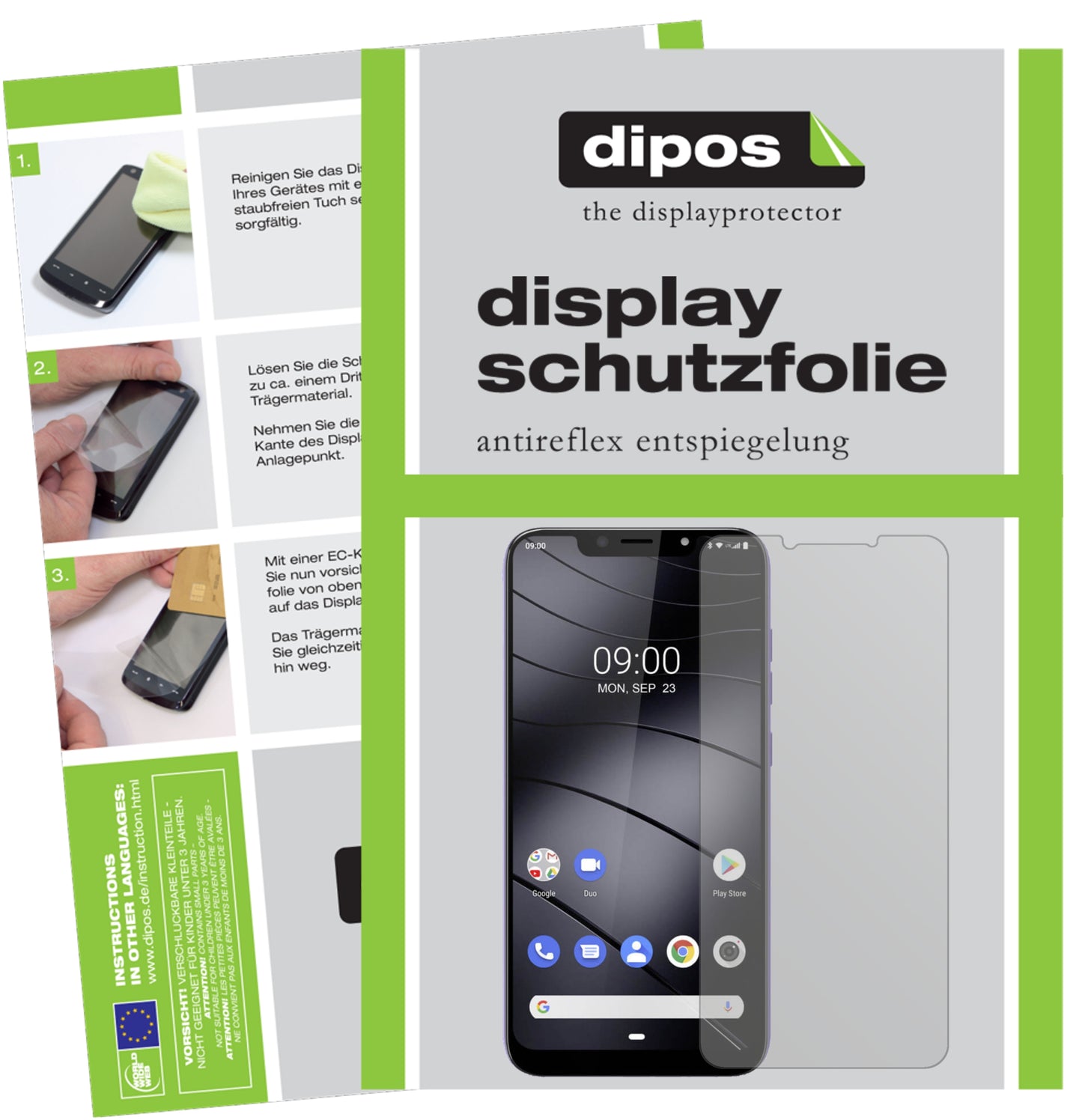 Mattes Panzerglas: Entspiegelte, dünne Folie, Fingerabdruckresistenz und Bildschirmschutz für Gigaset-GS195 LS