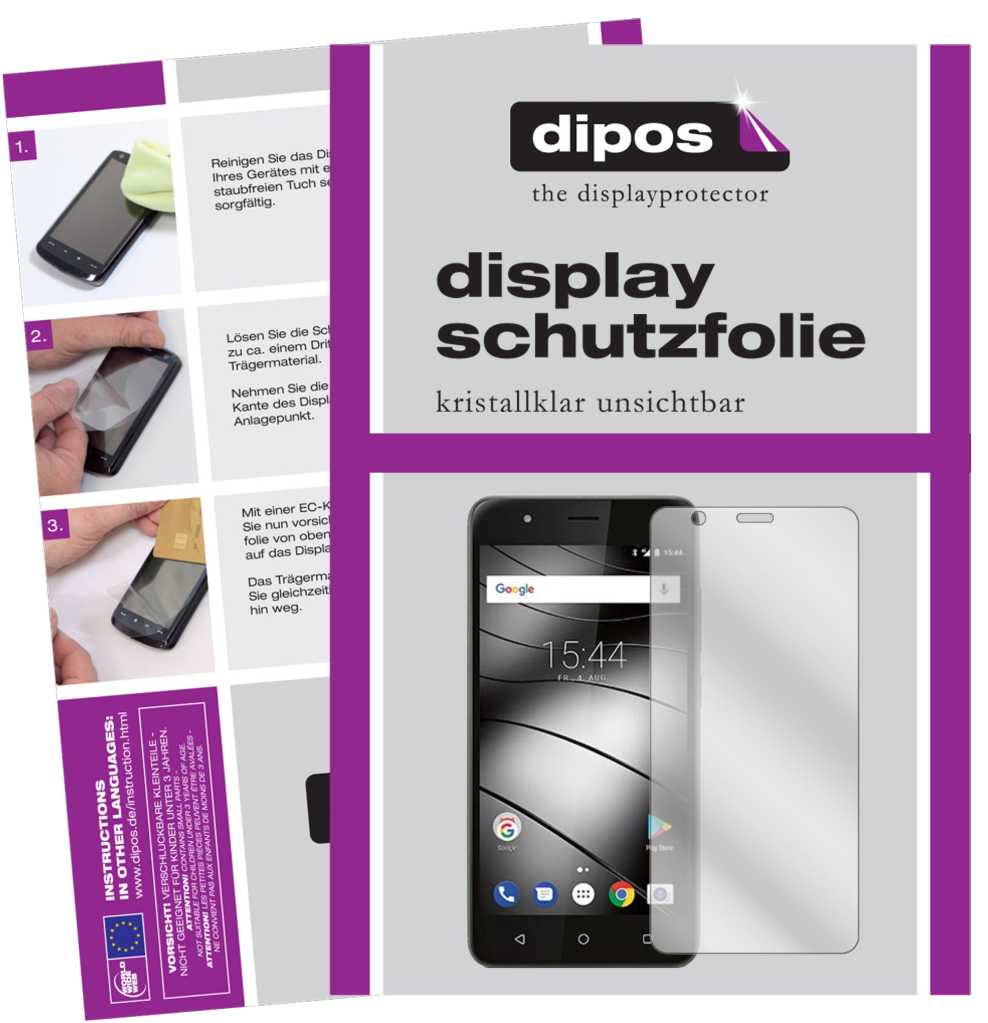 Kristallklare, dünne Schutzfolie: Kratzfest & passgenau für Gigaset-GS270