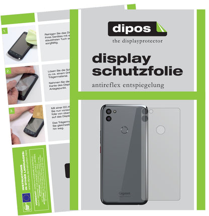 2x Screen Protector for Gigaset  GS5 back Protection Anti Glare dipos