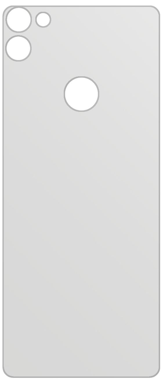 dipos Displayschutz für Gigaset GS5 Rückseite, mattierte Oberfläche, geringe Dicke und perfekte Passform