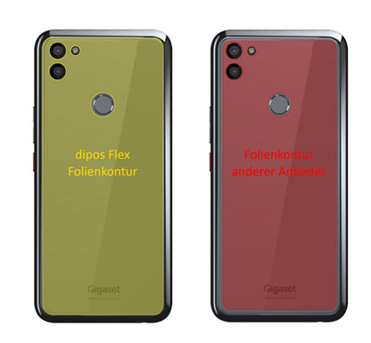 2x Screen Protector for Gigaset  GS5 back Protective Film covers 100% dipos Flex