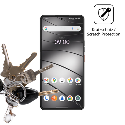 Schutz gegen Kratzer auf dem Gigaset GS6 Pro Glas durch Schlüssel oder Ähnliches