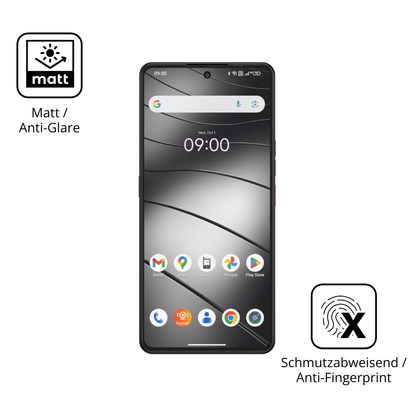 Dünne und entspiegelnde Folie passend zugeschnitten für Gigaset GS6