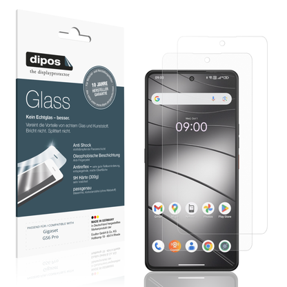 Matte Displayschutzfolie von dipos passend für Gigaset GS6 Pro, 9H kratzfest und blasenfrei montiert