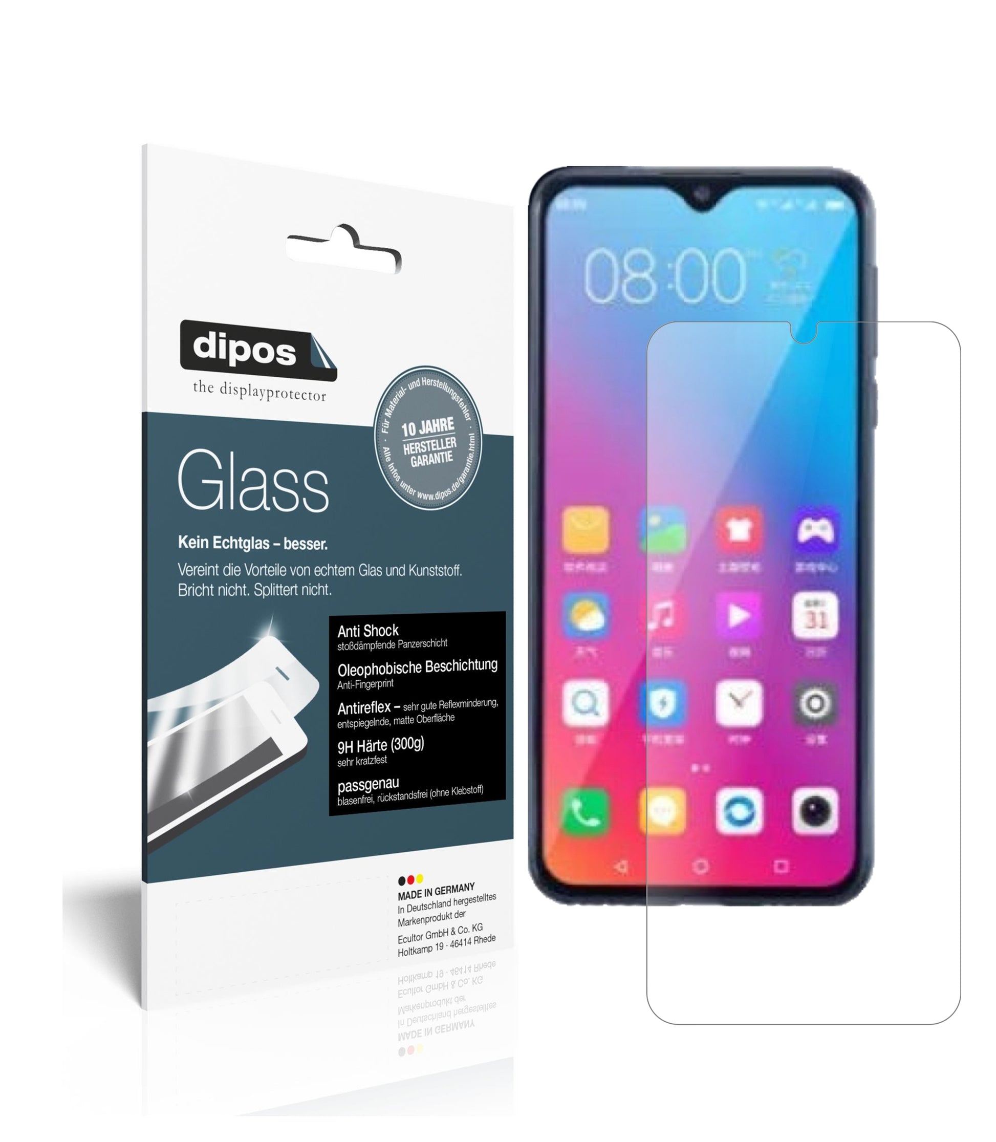 Mattes Panzerglas: Schutz vor Brüchen, Fingerabdrücken und Bildschirmblendung für Gionee-Steel 5