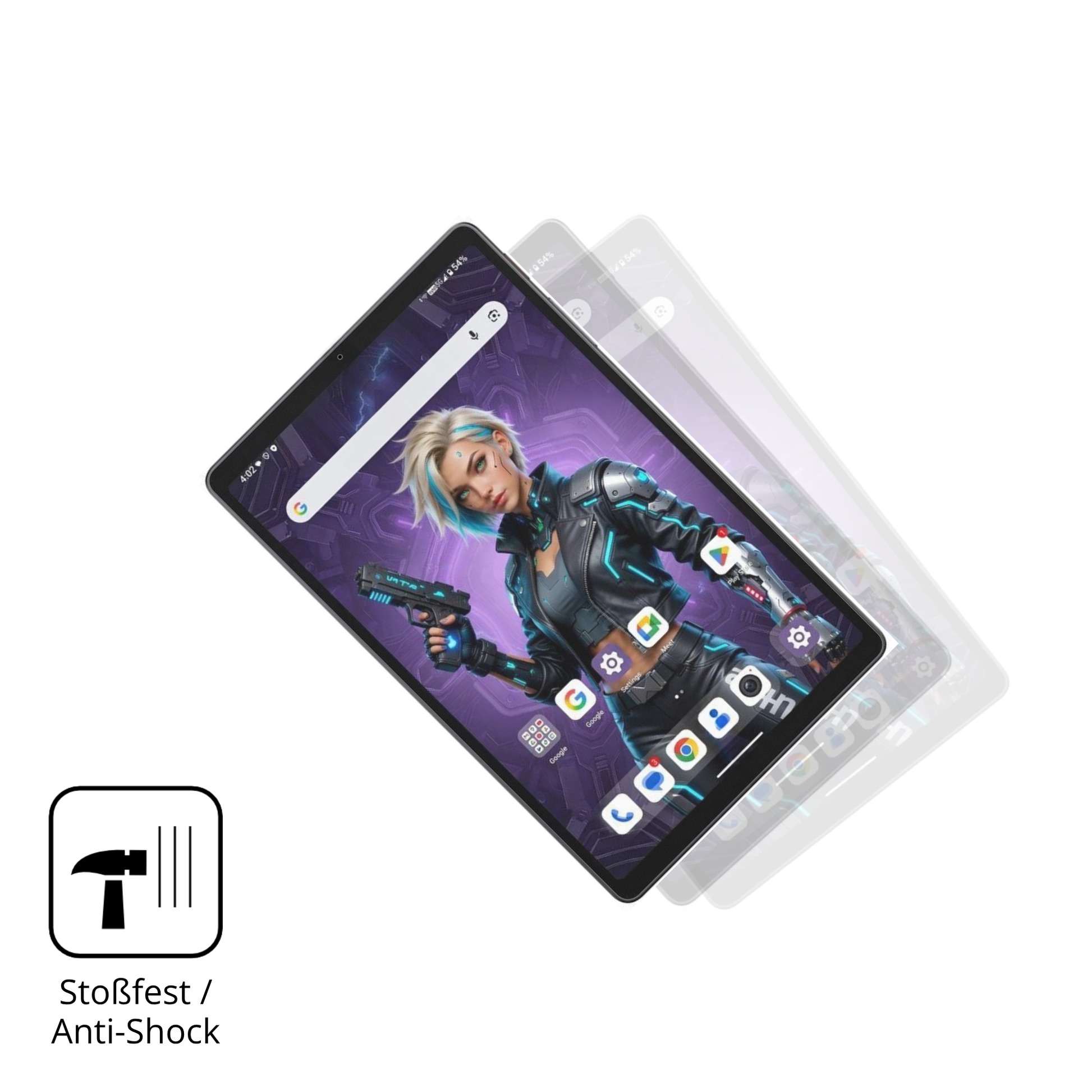 Schutz gegen Kratzer auf dem Alldocube iPlay 80 mini Ultra Glas durch Schlüssel, Stöße gegen die Tischkante oder Stürze