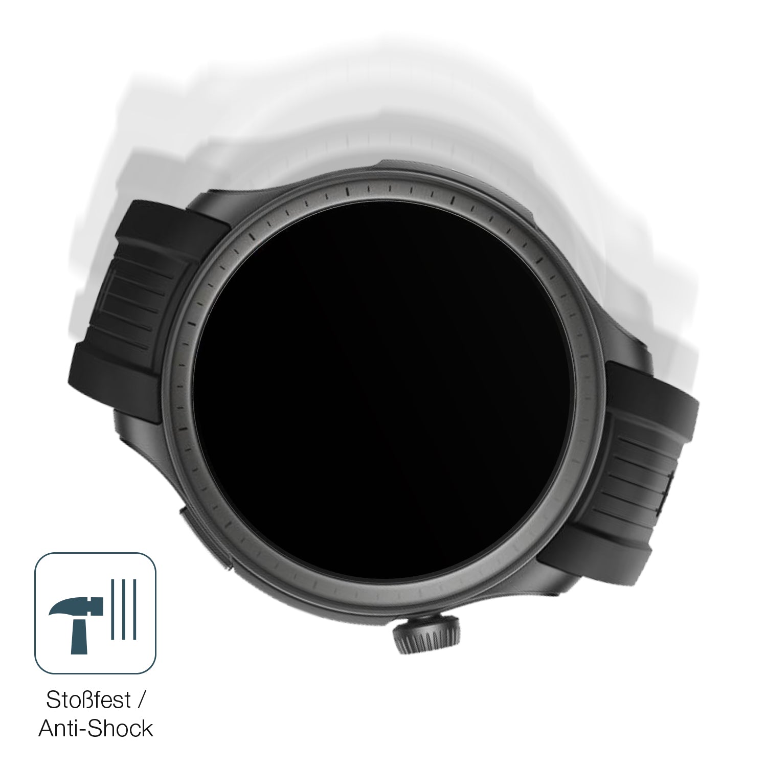 Schutz gegen Kratzer auf dem Amazfit Balance Glas durch Schlüssel, Stöße gegen die Tischkante oder Stürze