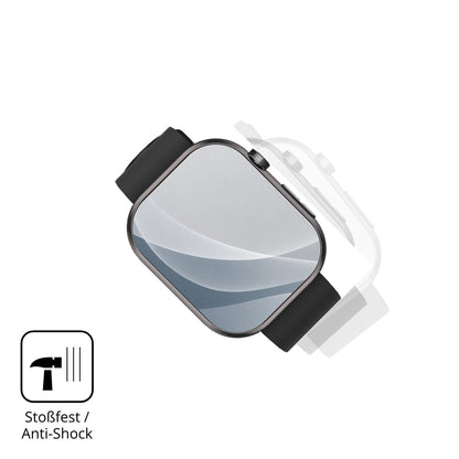 Schutz gegen Kratzer auf dem Banlvs Smartwatch 1.96 Glas durch Schlüssel, Stöße gegen die Tischkante oder Stürze