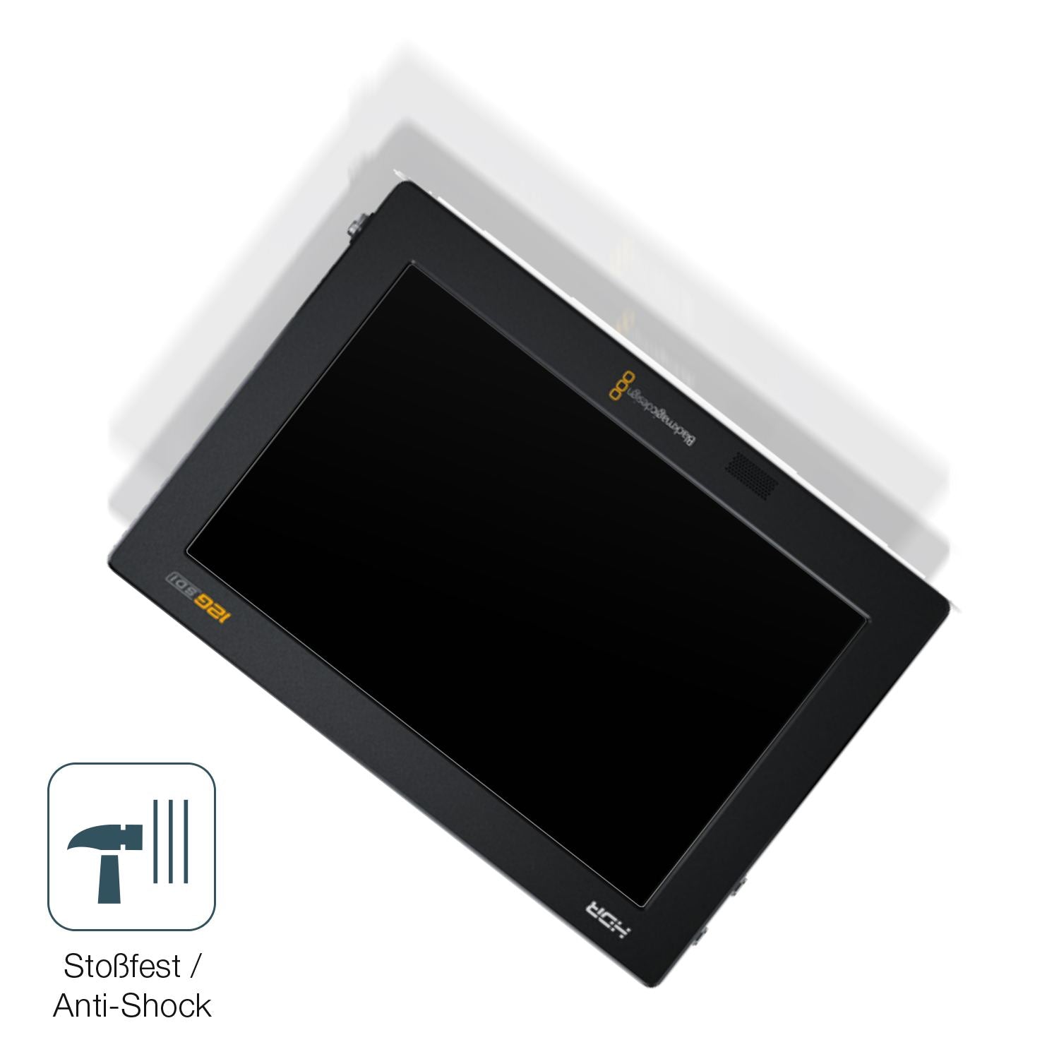 Schutz gegen Kratzer auf dem Blackmagic Video Assist 12G HDR Glas durch Schlüssel, Stöße gegen die Tischkante oder Stürze