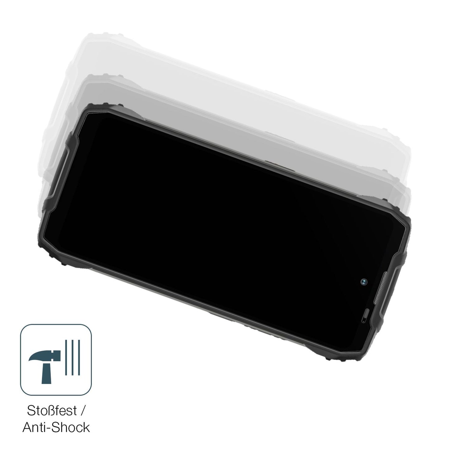Schutz gegen Kratzer auf dem Blackview BL7000 Glas durch Schlüssel, Stöße gegen die Tischkante oder Stürze