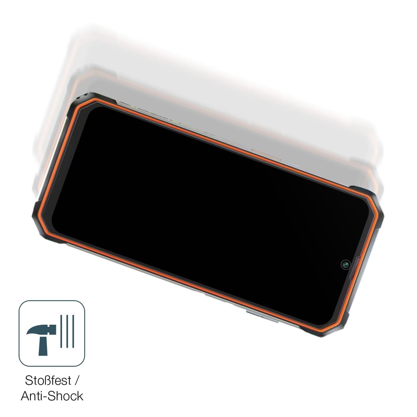 Schutz gegen Kratzer auf dem Blackview BV6200 Glas durch Schlüssel, Stöße gegen die Tischkante oder Stürze