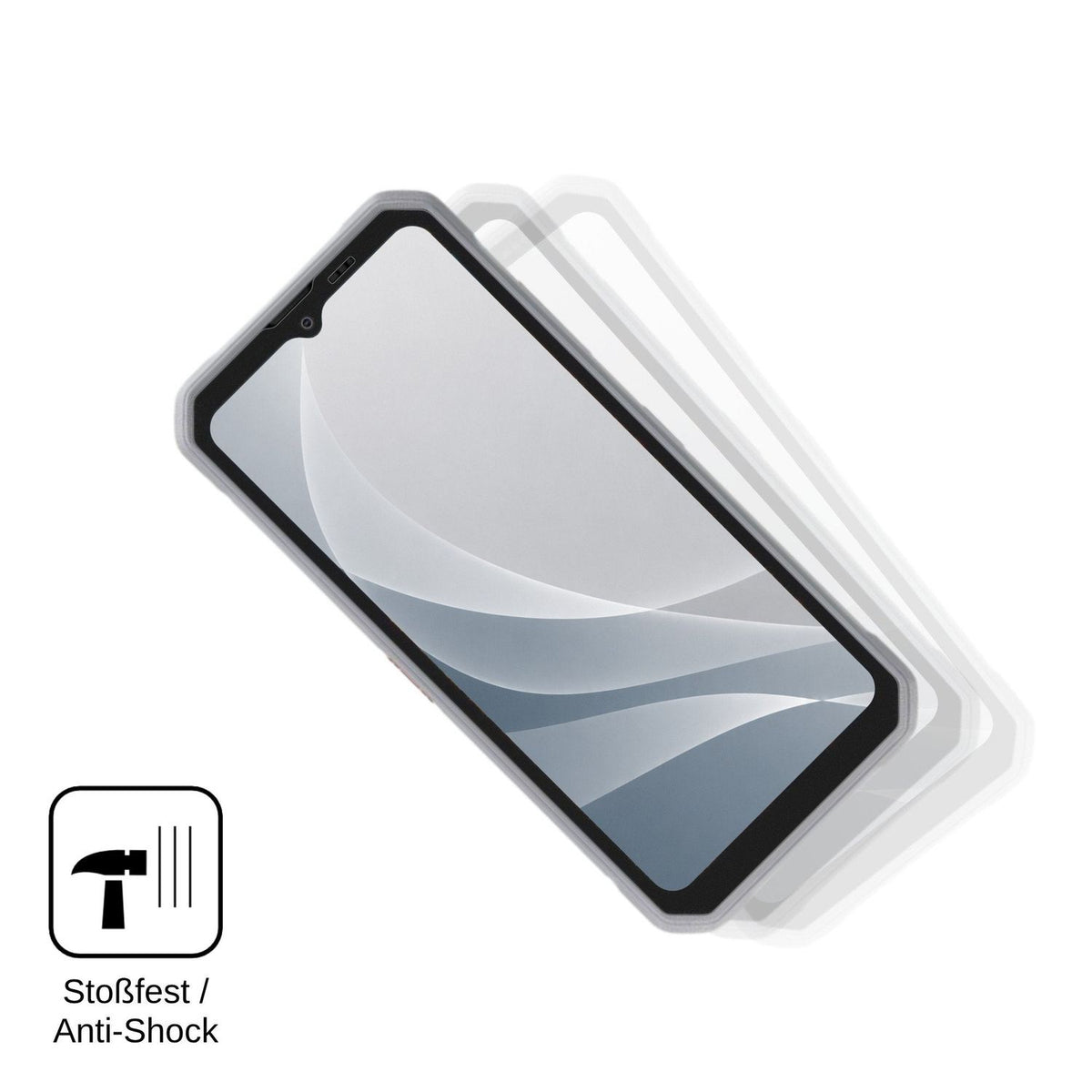 2x Screen Protector for Blackview Marine 3 matte Flexible Glass 9H dipos