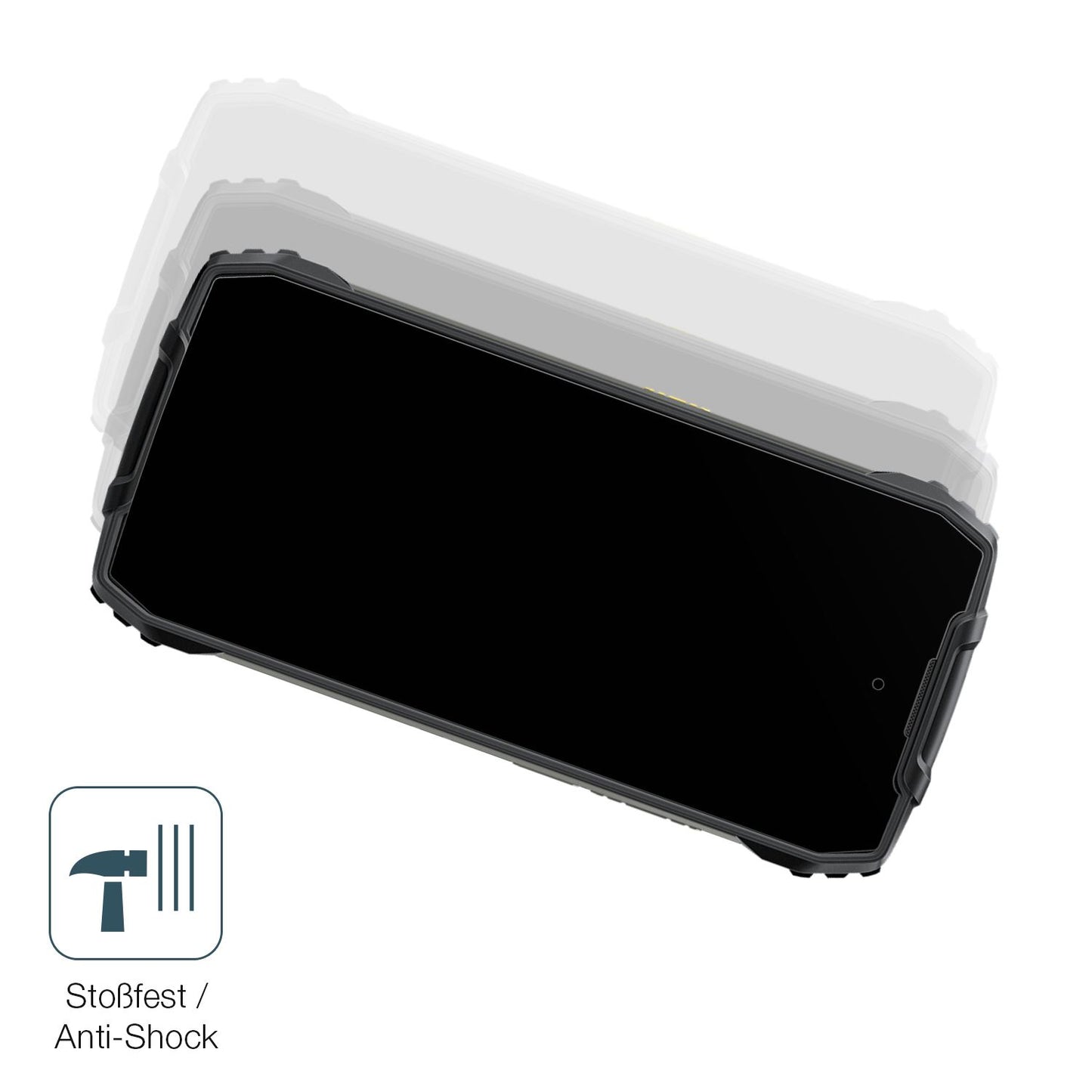 Schutz gegen Kratzer auf dem Blackview Xplore 1 Glas durch Schlüssel, Stöße gegen die Tischkante oder Stürze