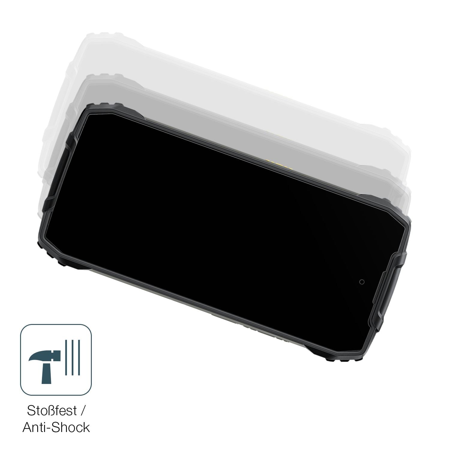 Schutz gegen Kratzer auf dem Blackview Xplore 1 Glas durch Schlüssel, Stöße gegen die Tischkante oder Stürze