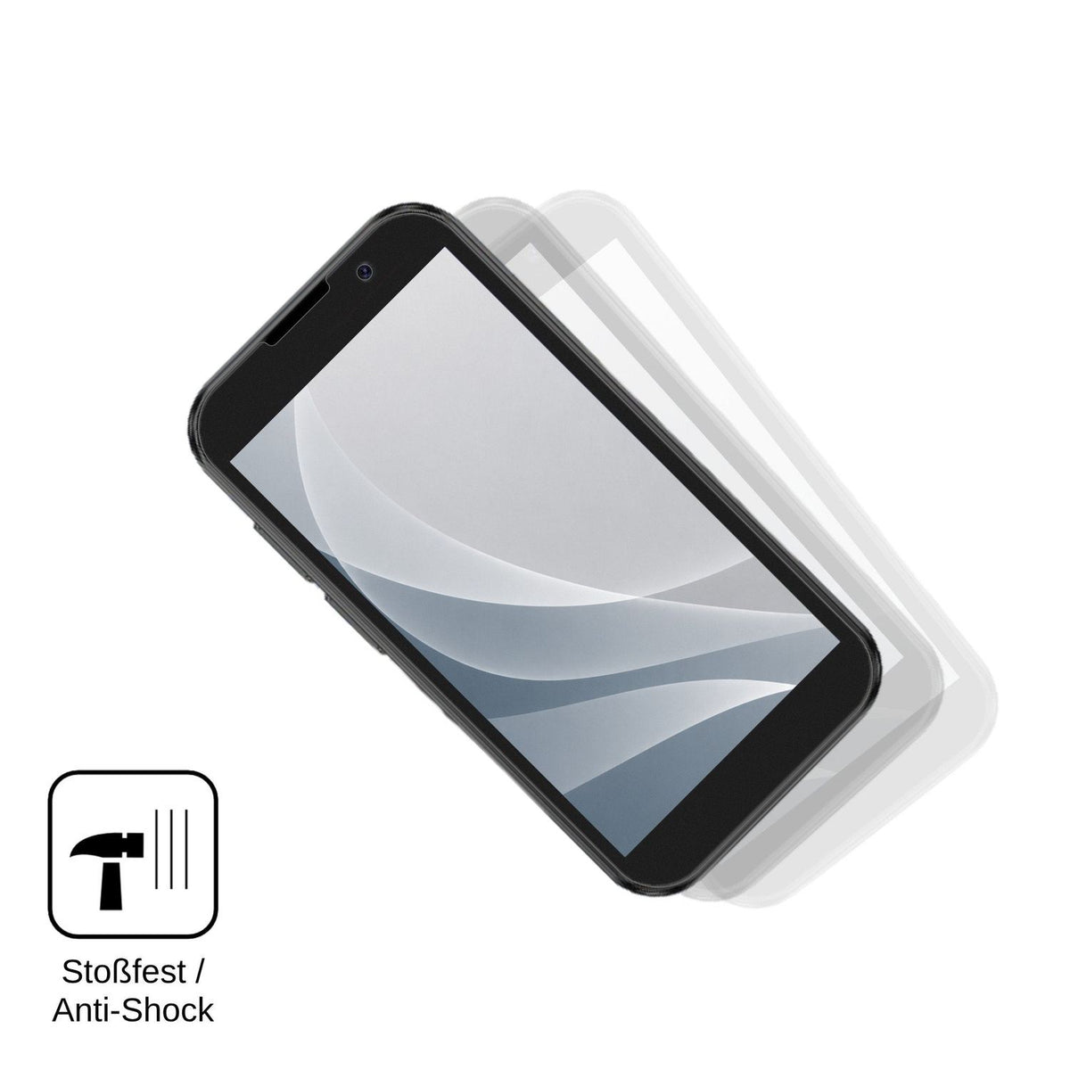 2x Screen Protector for BLKE S Einhorn Mini matte Flexible Glass 9H dipos