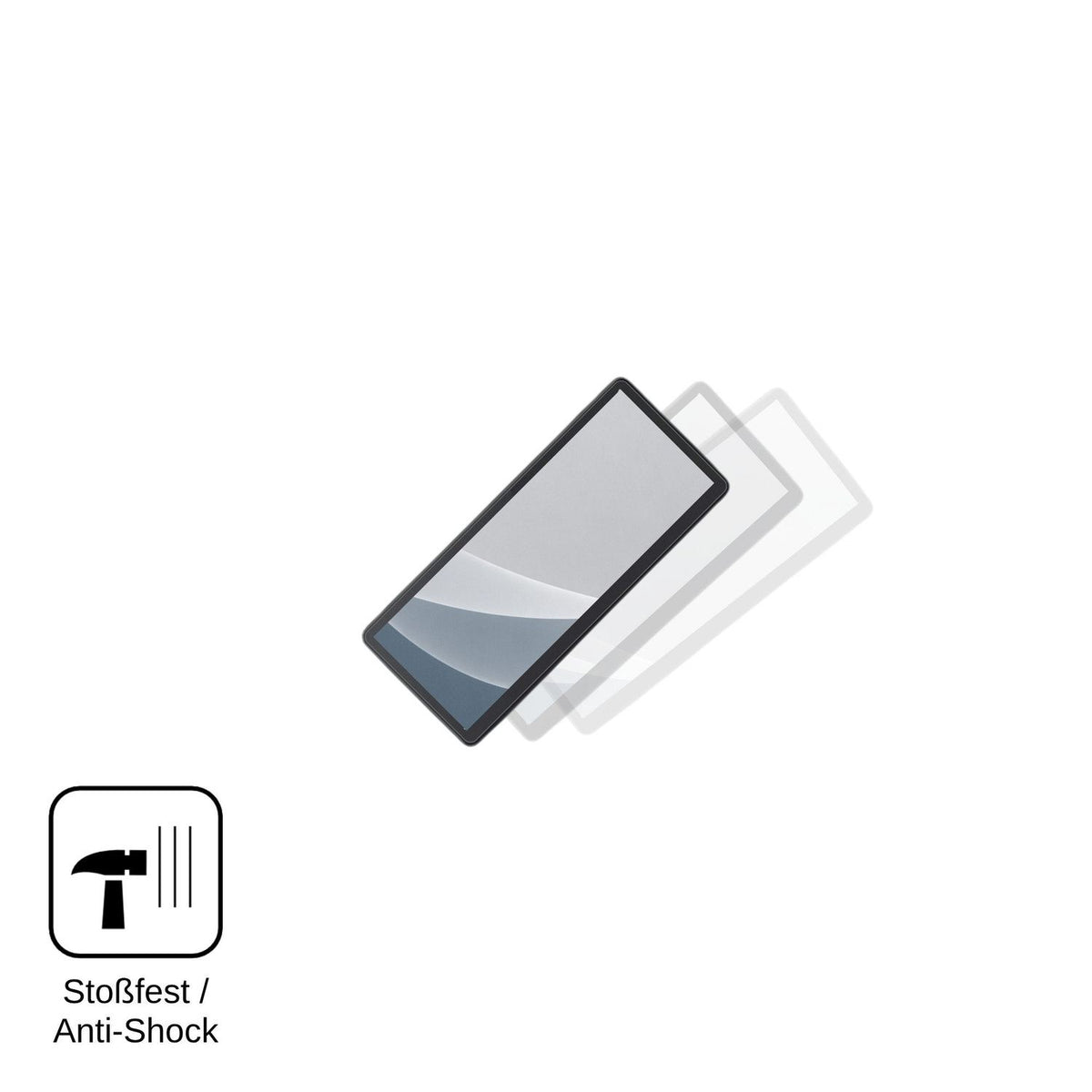 2x Screen Protector for CarpodGo T4 Plus matte Flexible Glass 9H dipos
