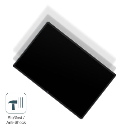 Schutz gegen Kratzer auf dem Colorroom Tablet 11 Zoll Glas durch Schlüssel, Stöße gegen die Tischkante oder Stürze