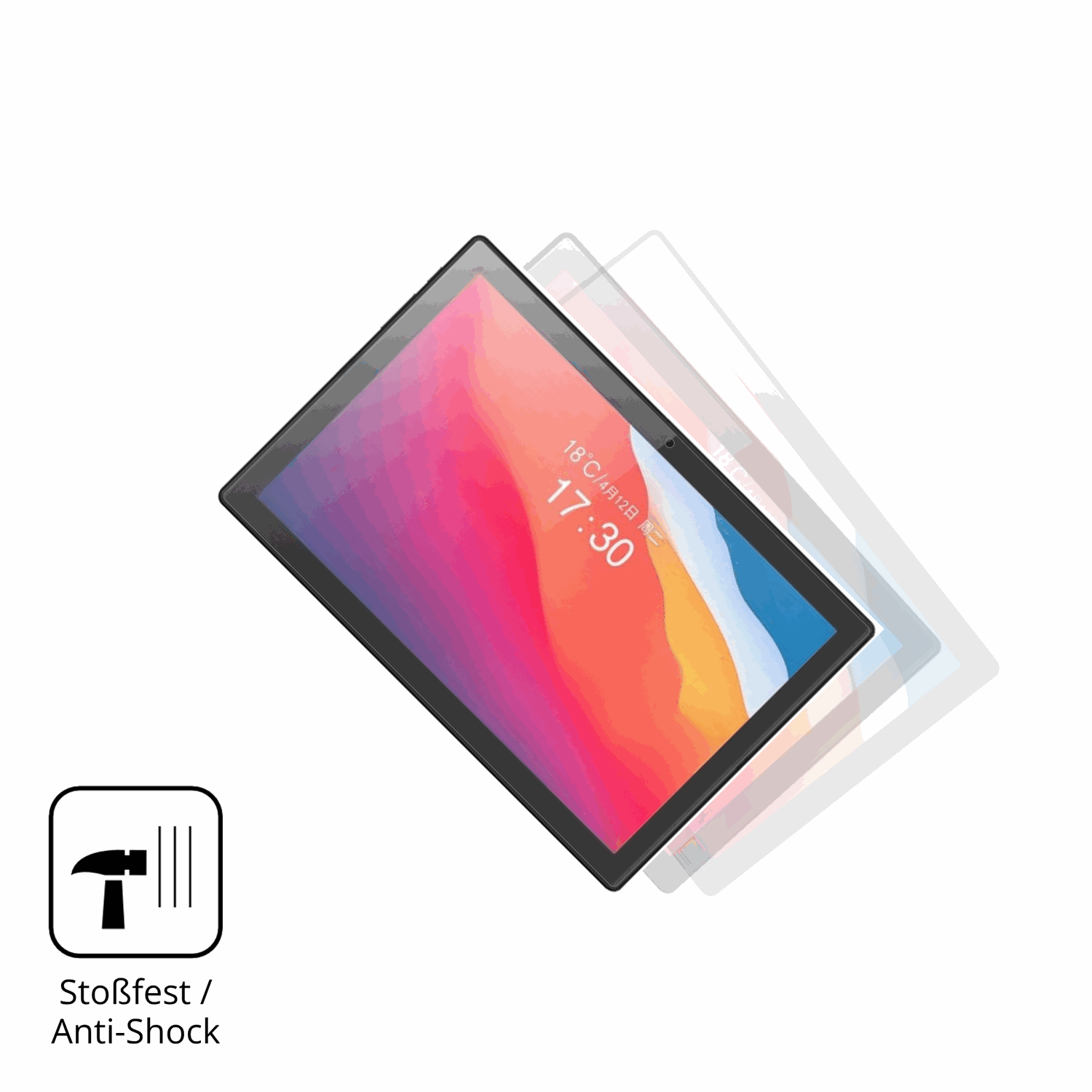 Schutz gegen Kratzer auf dem Crelander T30 Pro Glas durch Schlüssel, Stöße gegen die Tischkante oder Stürze