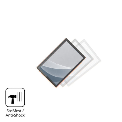 Schutz gegen Kratzer auf dem Crelander T70 Glas durch Schlüssel, Stöße gegen die Tischkante oder Stürze