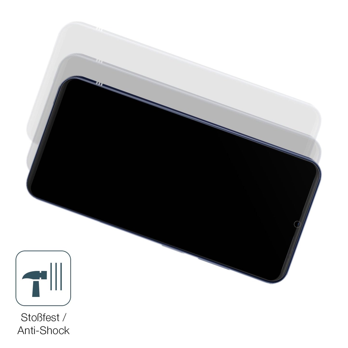 Schutz gegen Kratzer auf dem Doogee N55 Glas durch Schlüssel, Stöße gegen die Tischkante oder Stürze
