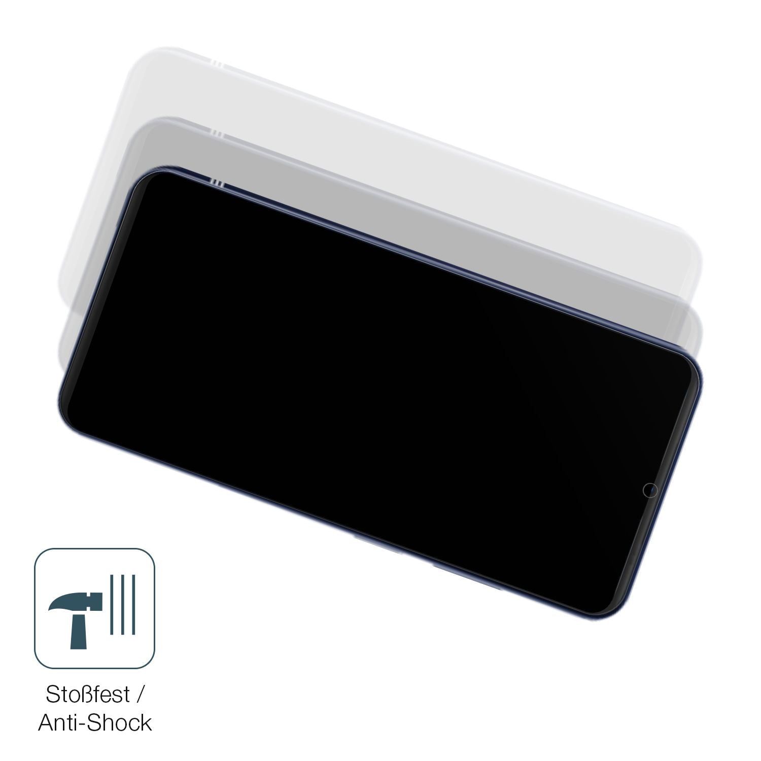 Schutz gegen Kratzer auf dem Doogee N55 Glas durch Schlüssel, Stöße gegen die Tischkante oder Stürze