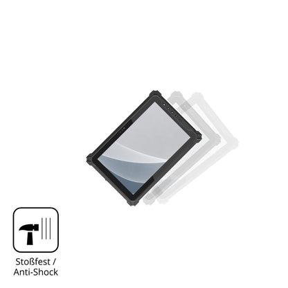 Schutz gegen Kratzer auf dem Emdoor EM-T17X Glas durch Schlüssel, Stöße gegen die Tischkante oder Stürze