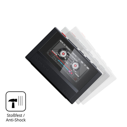 Schutz gegen Kratzer auf dem FiiO Echo Retro Glas durch Schlüssel, Stöße gegen die Tischkante oder Stürze