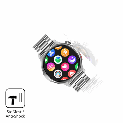 Schutz gegen Kratzer auf dem Fitdafit 1.52 Zoll Smartwatch Glas durch Schlüssel, Stöße gegen die Tischkante oder Stürze