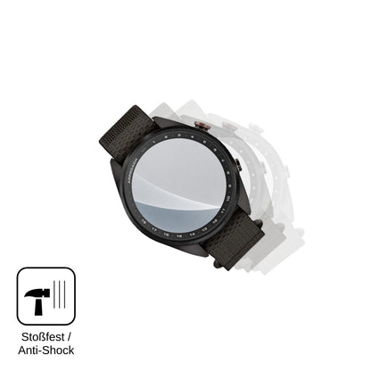 2x Screen Protector for Garmin Approach S72 matte Flexible Glass 9H dipos