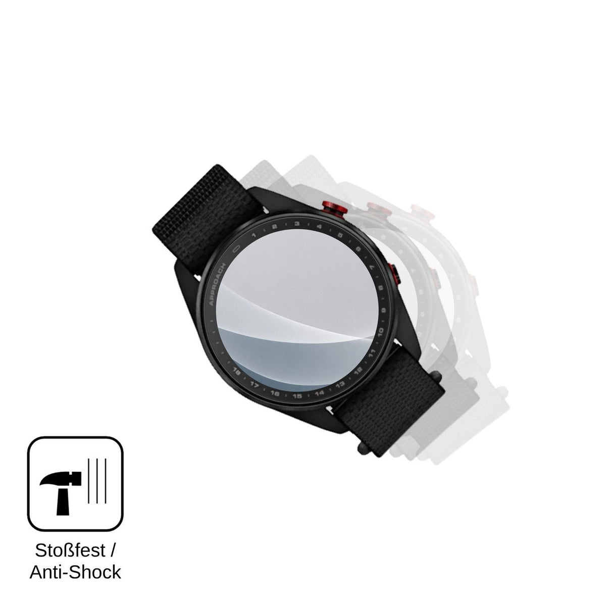 2x Screen Protector for Garmin Approach S72 47mm matte Flexible Glass 9H dipos