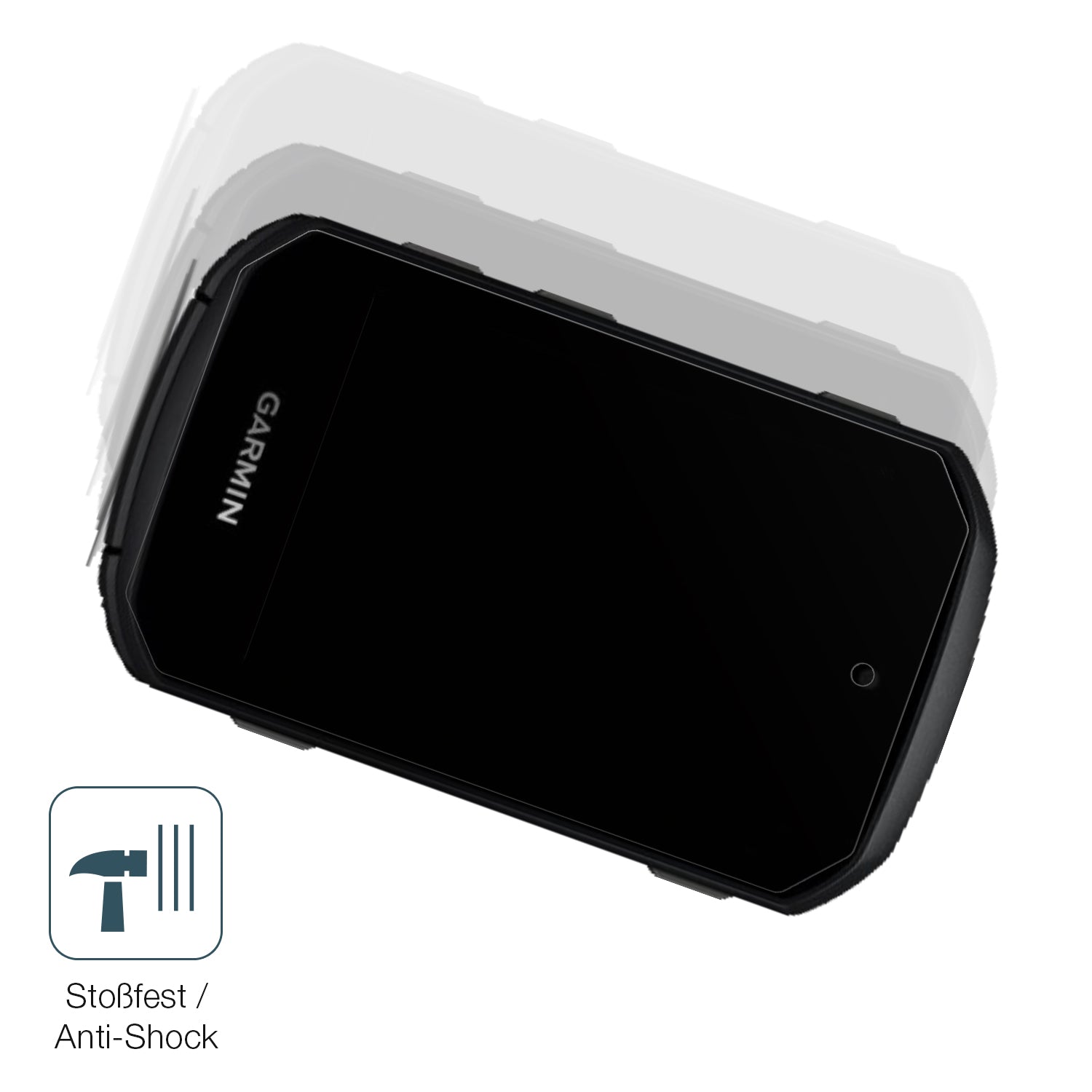 Schutz gegen Kratzer auf dem Garmin Edge 550 Glas durch Schlüssel, Stöße gegen die Tischkante oder Stürze