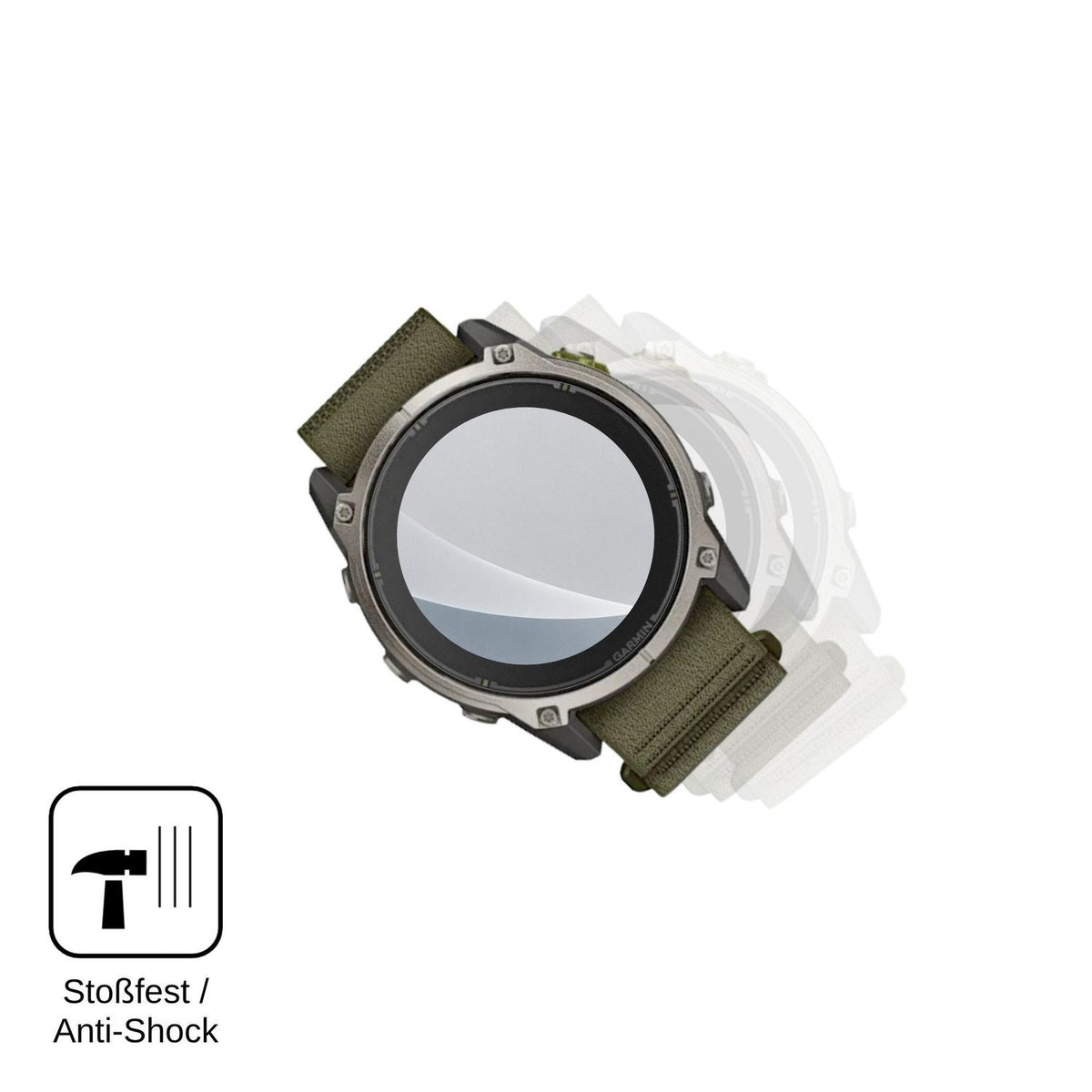 2x Screen Protector for Garmin Enduro 4 matte Flexible Glass 9H dipos
