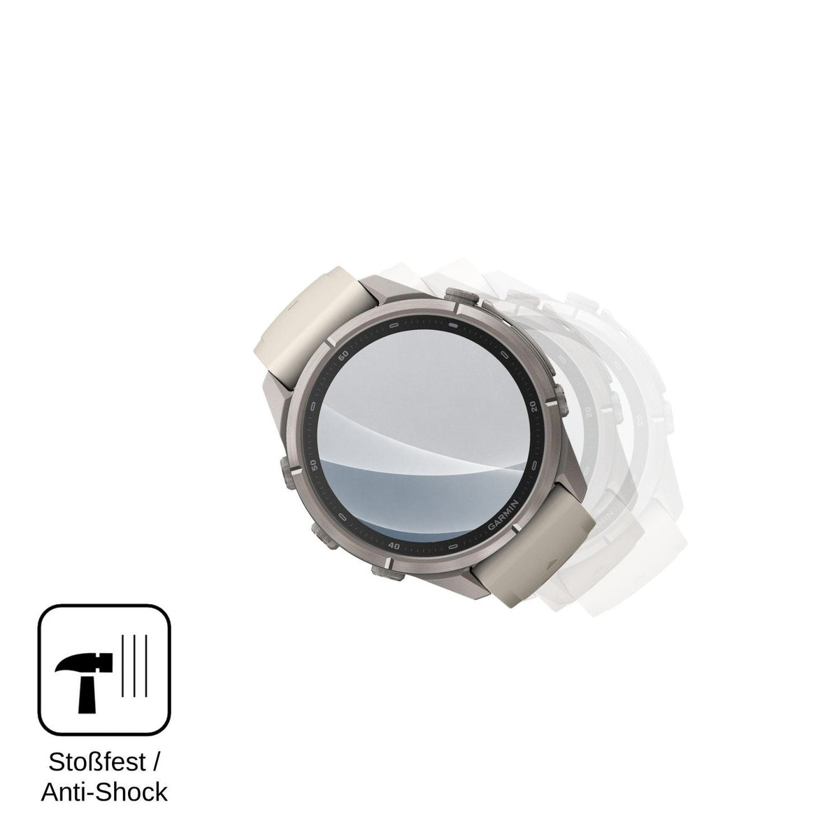 2x Screen Protector for Garmin Fenix 9 Pro matte Flexible Glass 9H dipos