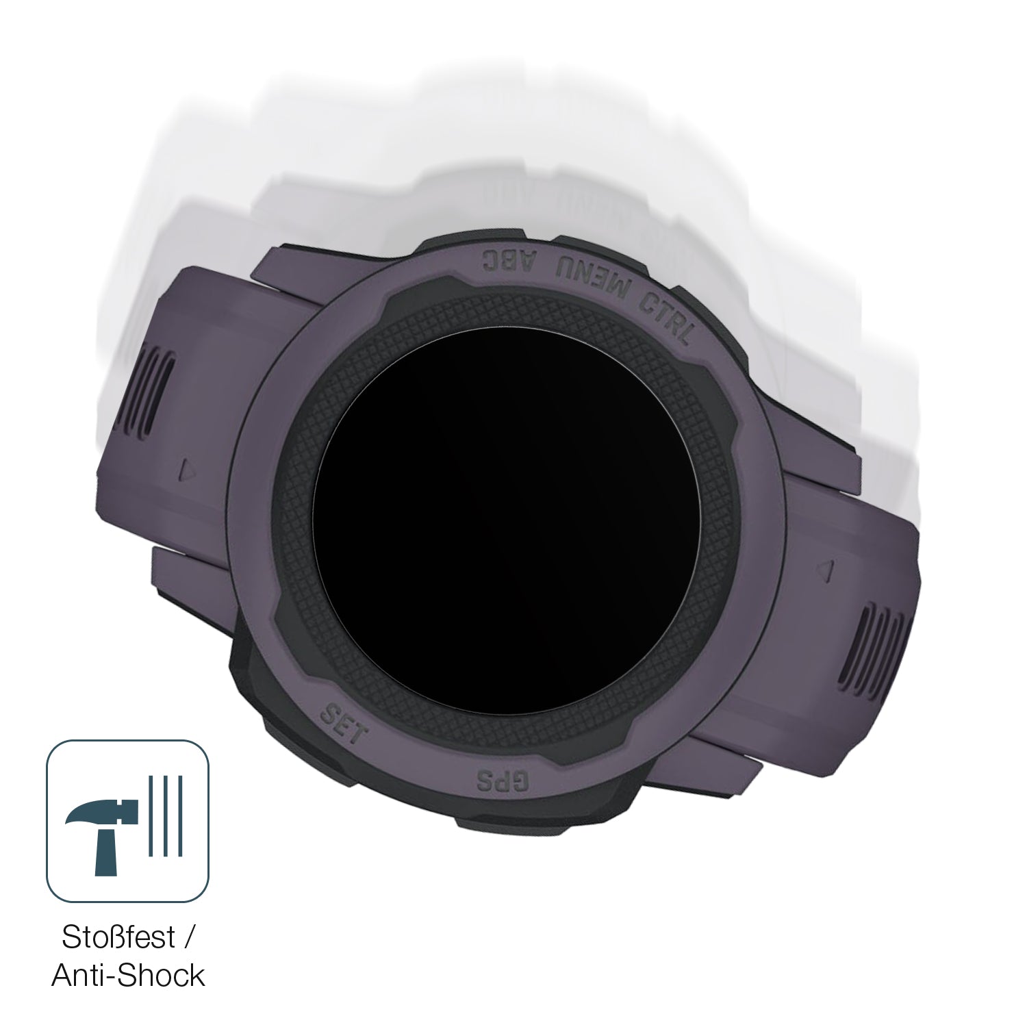 Schutz gegen Kratzer auf dem Garmin Instinct 2S (40mm) Glas durch Schlüssel, Stöße gegen die Tischkante oder Stürze